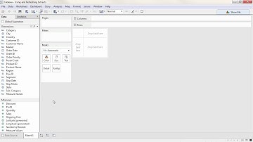 Using and Refreshing Extracts:Tableau Desktop 9.0 Video Tutorials