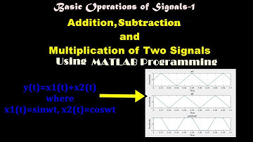 Basic Operations of Signals in MATLAB - Part 1 | Signal Addition, Subtraction & Multiplication