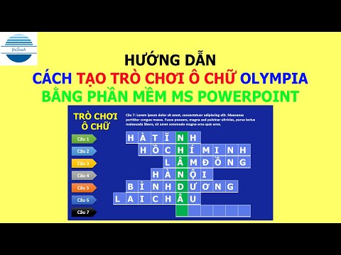 Video Hướng dẫn tạo TRÒ CHƠI Ô CHỮ như ĐƯỜNG LÊN ĐỈNH... - youtube