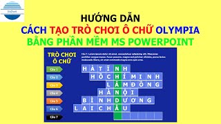 Hướng dẫn tạo TRÒ CHƠI Ô CHỮ như ĐƯỜNG LÊN ĐỈNH OLYMPIA trong PowerPoint | VniTeach Channel
