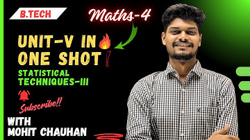 ONE SHOT: Hypothesis Testing & Quality Control | Maths-4 Unit-5 | Mohit Chauhan