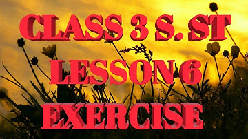 Class 3 S.St || lesson 6 exercise || class iii social study || learning about works ||