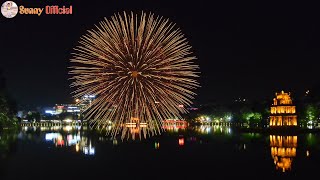 Pháo hoa 2020 pháo hoa bờ hồ Happy newyear 2020 Fireworks Sunny Official