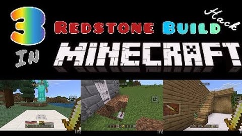 Minecraft: Simple 3 Redstone Build Hack #1