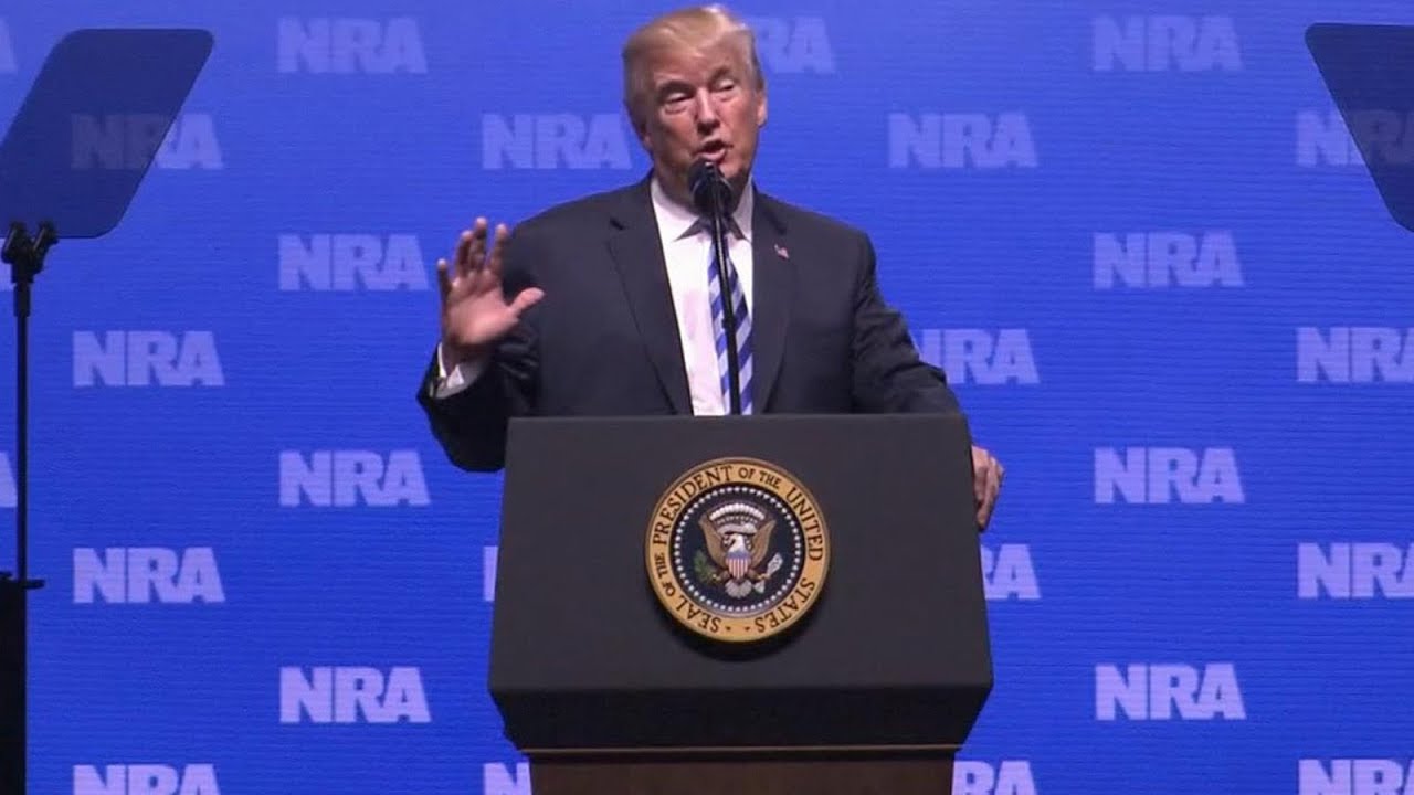 President Trump addresses NRA convention: 'I love fighting battles'