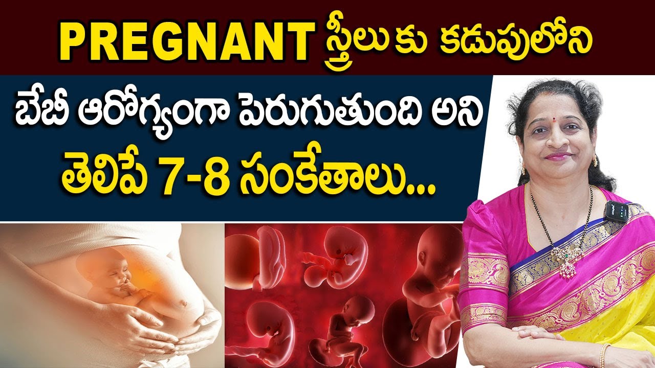 స్త్రీలకు కడుపులోనిబేబీ ఆరోగ్యంగా పెరుగుతుంది అని తెలిపే 7-8 సంకేతాలు | Signs Of Healthy Baby Womb |