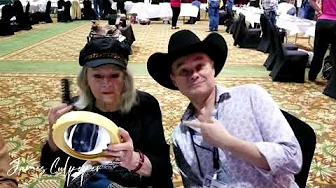 Iconic actress, Angie Dickinson and I bantering at the Memphis Film Festival, 2019.