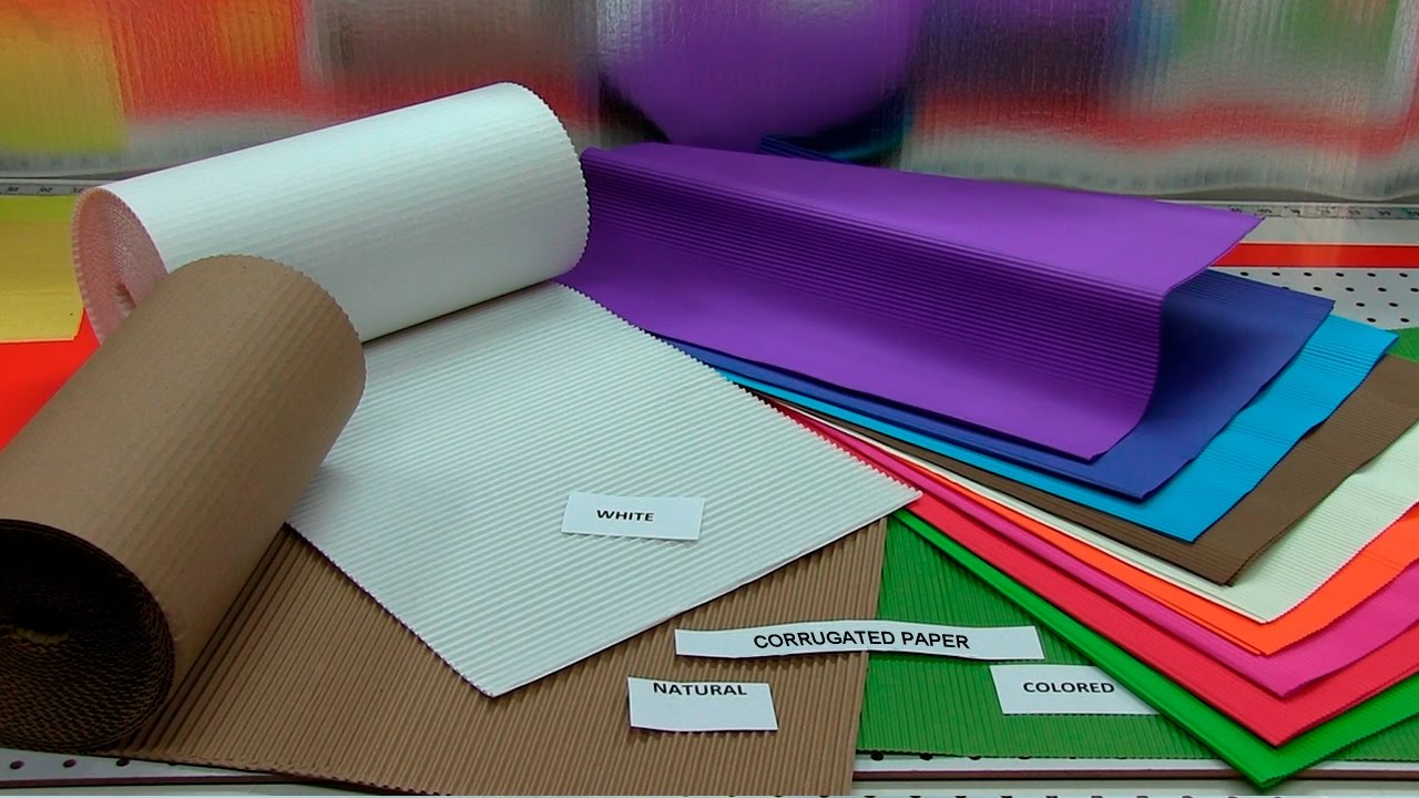 Decorative corrugated texture paper