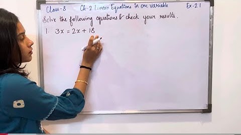 Class 8 Maths | Ex.2.1 (Q.1–5) | Chapter 2 Linear Equations in One Variable | New NCERT 2025"