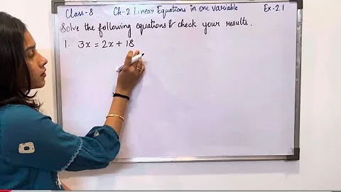 Class 8 Maths | Ex.2.1 (Q.1–5) | Chapter 2 Linear Equations in One Variable | New NCERT 2025"