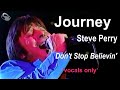 Journey  dont stop believin vocals only live w studio vocalguitar