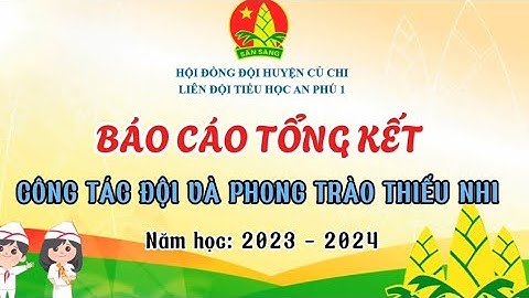 Báo cáo tổng kết Công tác Đội và phong trào thiếu nhi năm học 2023 - 2024