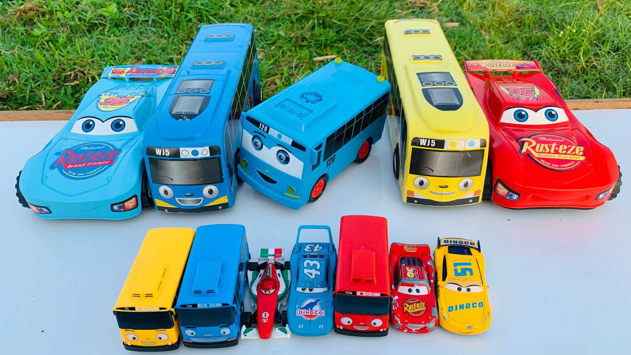 Mobil Mobilan Truk Oleng, Mobil Truk Molen, Mobil Balap, Truk Pasir, Mobil Roket, Damkar, Tayo #1023