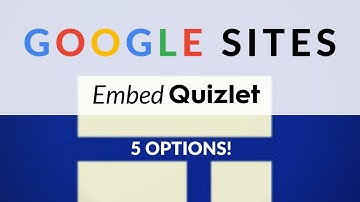 Google Sites - Embed Quizlet Decks