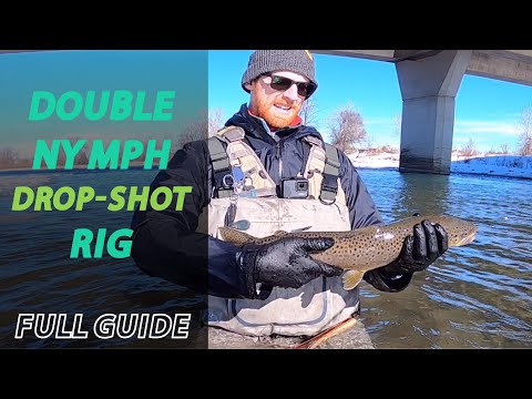 Fly fishing with the Double Nymph Dropshot Rig: a great strategy