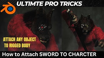 How to Attach Sword to Character Rig in Blender - attach weapon to character rig