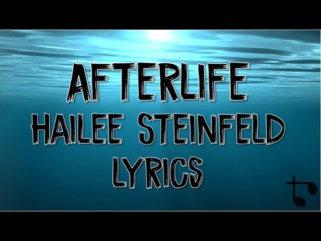 haileesteinfeld - Afterlife Lyrics 🙈❤ I've made this fan-made lyric video  of #Afterlife by #HaileeSteinfeld with my fan art for her…