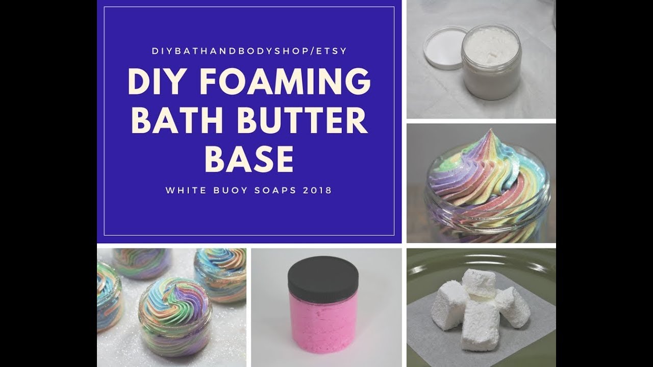 THE BEST Foaming Whipped Soap Bath Butter Base From Scratch With