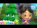 O&#39;Little Tree Song! | Rishi &amp; Ella Preschool Playhouse - Lellobee Kids Karaoke
