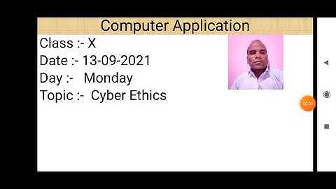 Class X Computer Application 13 09 2021 By Mr  Praveen Singh