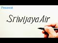 Download Lagu WAH" Sedih ya..! Cara Menggambar dari kata SRIWIJAYA AIR Menjadi gambar Pesawat Sriwijaya air jatuh
