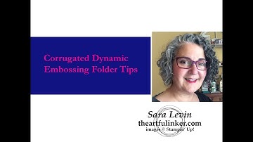 Corrugated Dynamic Embossing Folder Tips