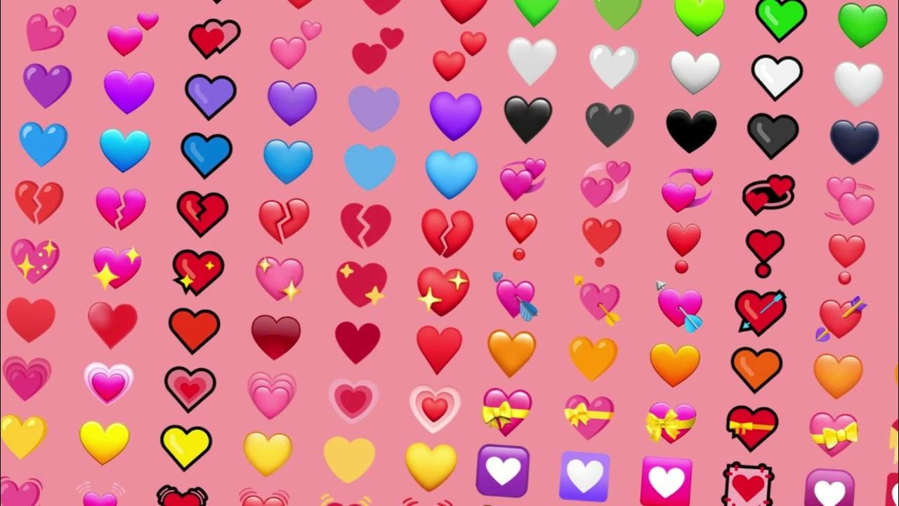 Разные эмодзи сердечек. Множество сердечек. Смайлики сердечки разного цвета. Разные сердечки. Розовые сердечки.
