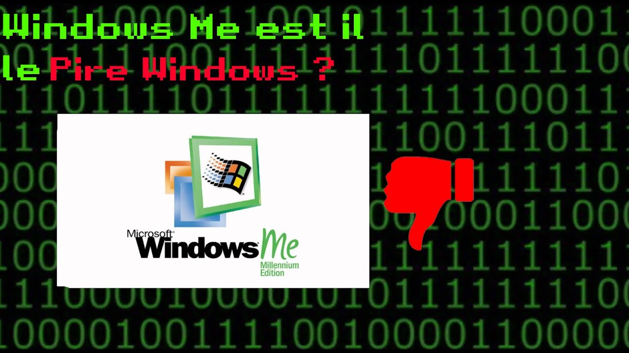 Pourquoi Windows Millenium est considéré comme le pire système d'exploitation Windows ?