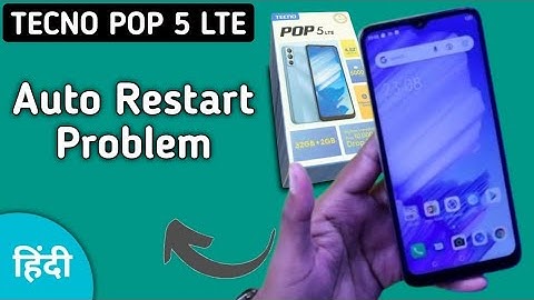 Tecno Pop 5 LTE auto restart problem kaise solve kare, how to solve auto power on and off problem in