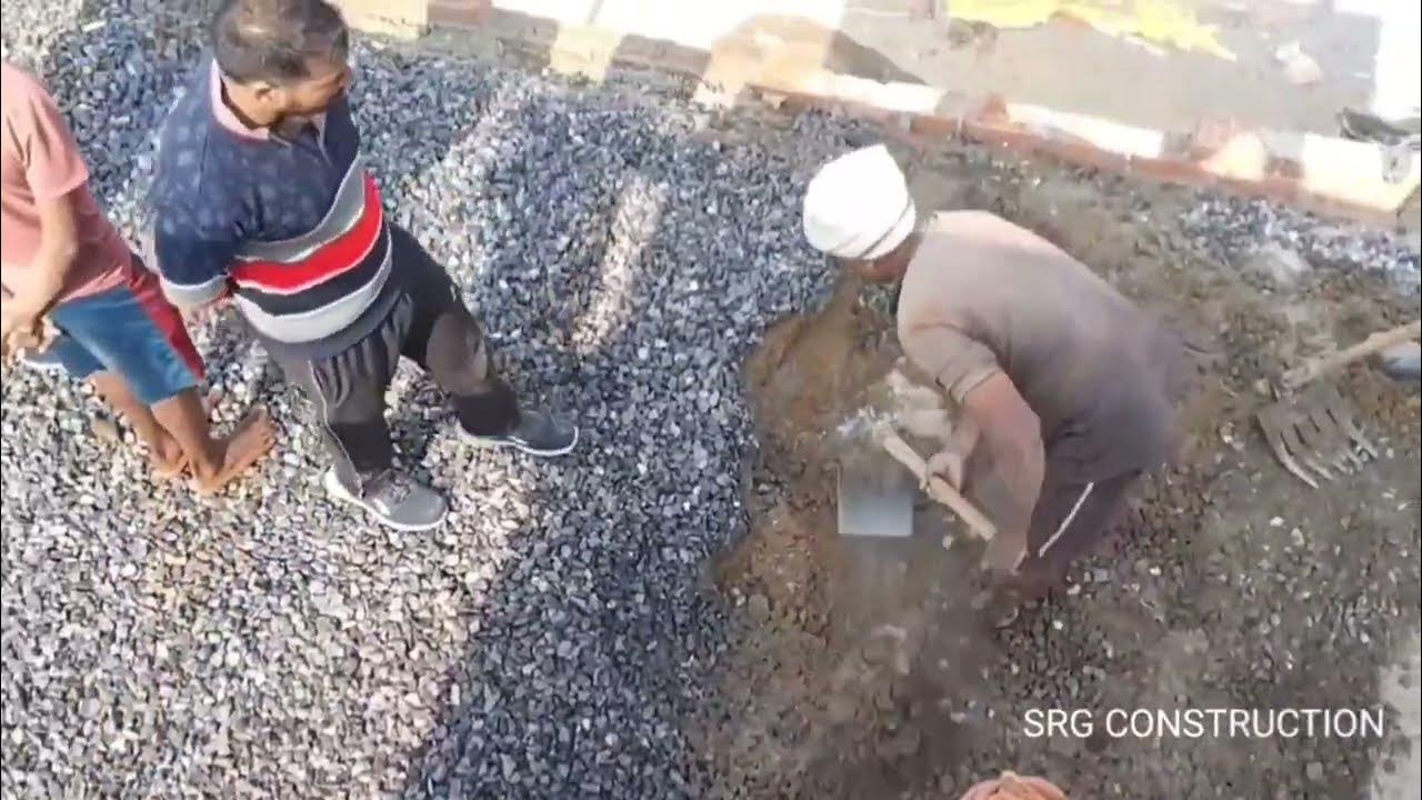 Amazing to hand mixing Rcc ॥How to mix concrete by hand ॥ YouTube