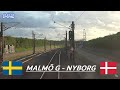 Führerstandsmitfahrt Dänemark 4K: Malmö G - Nyborg over Køge nord