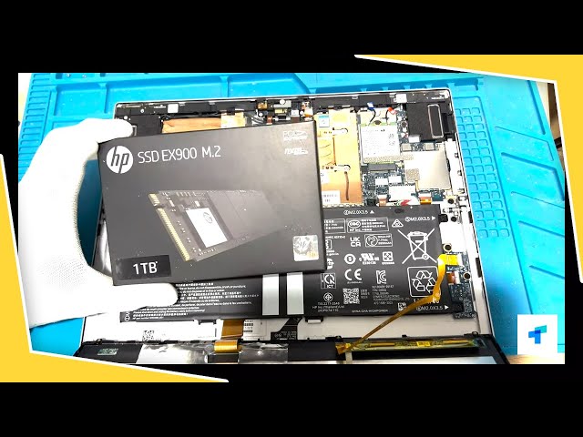 how to upgrade SSD hp elite X2 - YouTube
