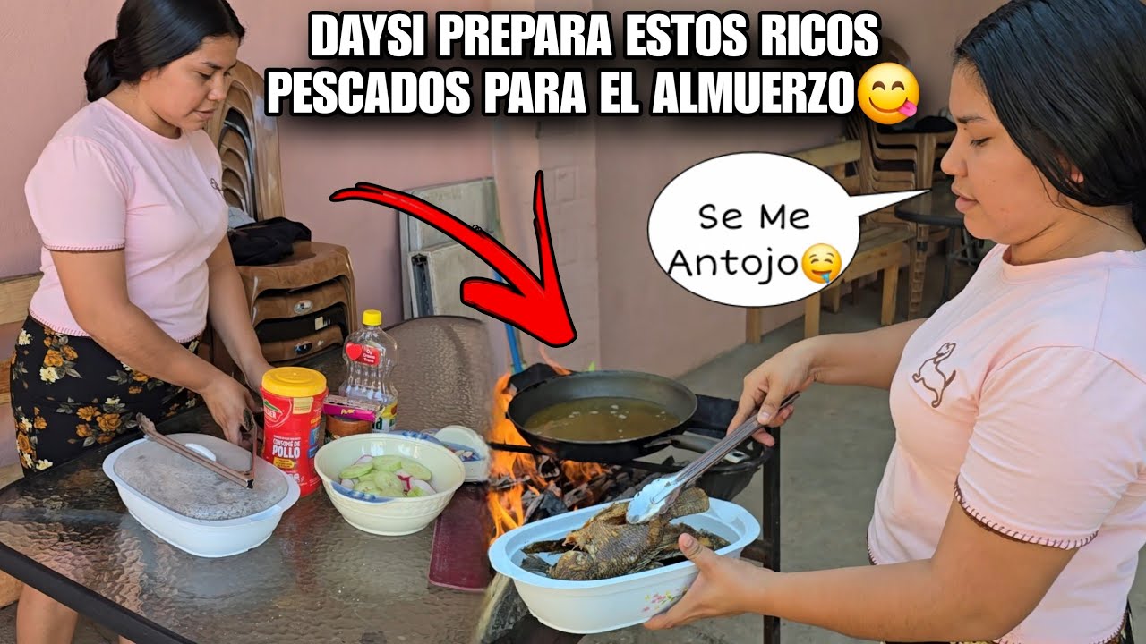 A DAYSI Se Le Antojaron Estos Ricos Pescados Para El Almuerzo😱Asi Los Prepara Ella😋Tienes Que Verla