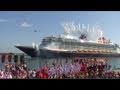 Full Disney Dream cruise ship Christening ceremony performance at Port Canaveral