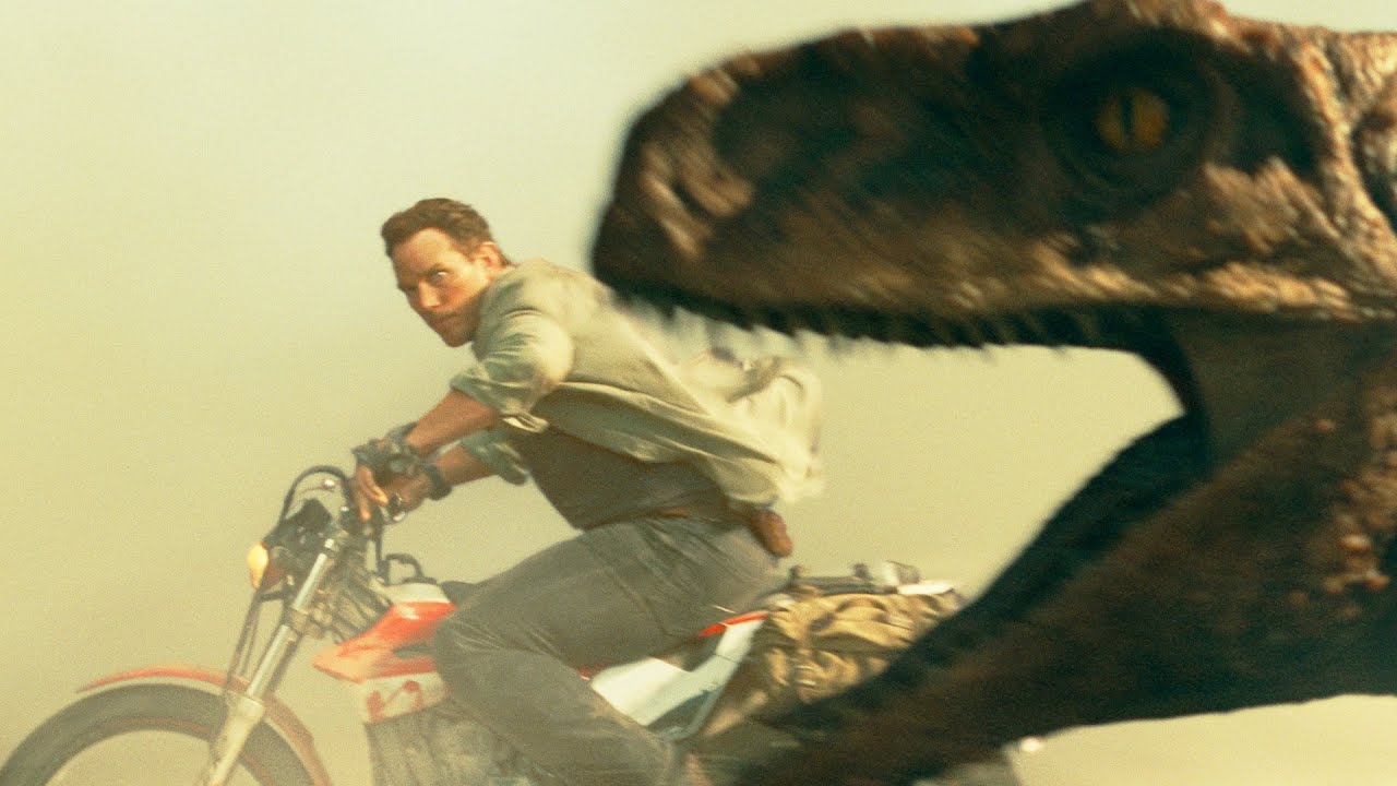 Chris Pratt Hunted By All The Dinosaurs | Jurassic World Trilogy