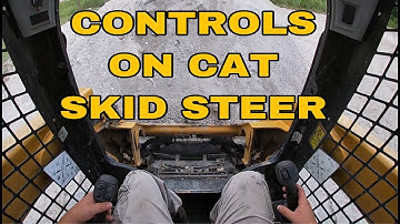 How to operate a CAT skidsteer / CAT 259d controls / greasing points on CAT 259d loader