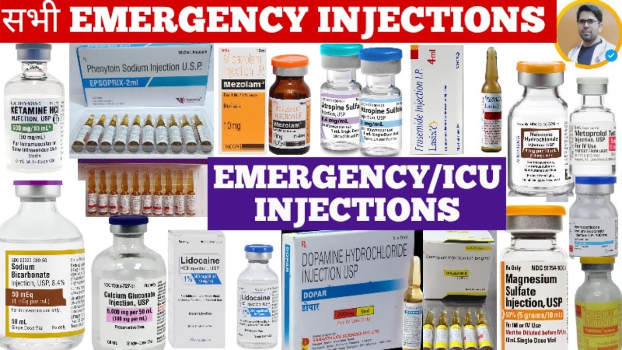 Emergency injection/Emergency injection dose/All injection dosage/icu ...