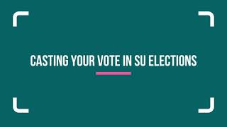 Casting your vote in SU elections