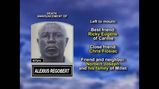 Alexius Regobert ~ Long Obituary Alexius Regobert ~ Long Obituary