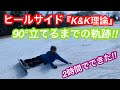 ヒールサイドカービング90°立てるまで2時間‼︎『K&K理論』