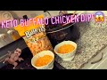 KETO BUFFALO CHICKEN DIP!🔥🐥 Receta súper fácil y deliciosa!😁👍