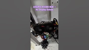Aisurix Rx580 8GB No Display Solved #videocardrepair