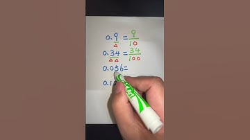 Decimal to fraction | converting decimals to fractions #decimal #decimals #mathtricks #shorts