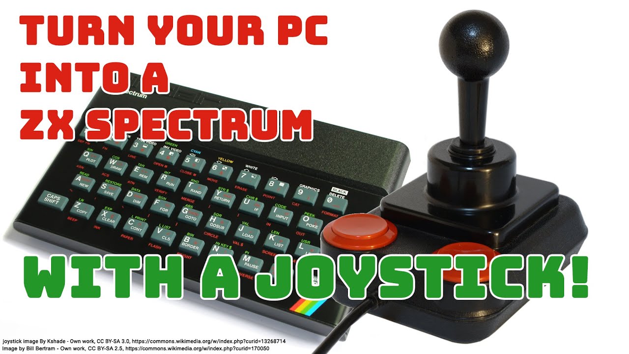 Joystick Setup in Fuse, ZX Spectrum Emulator - YouTube
