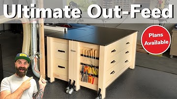 Best Small Shop Workbench || Small Shop Table Saw Out-Feed Table