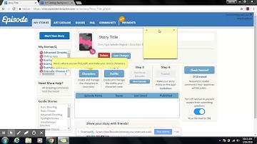 How to make an episode interactive story The basic and character