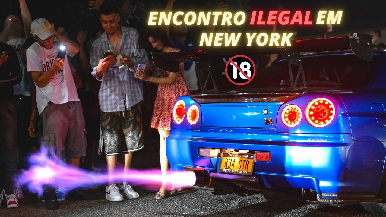 🔞 FUI EM UM ENCONTRO EM NEW YORK COM MEU R34 GTR ! YouTube