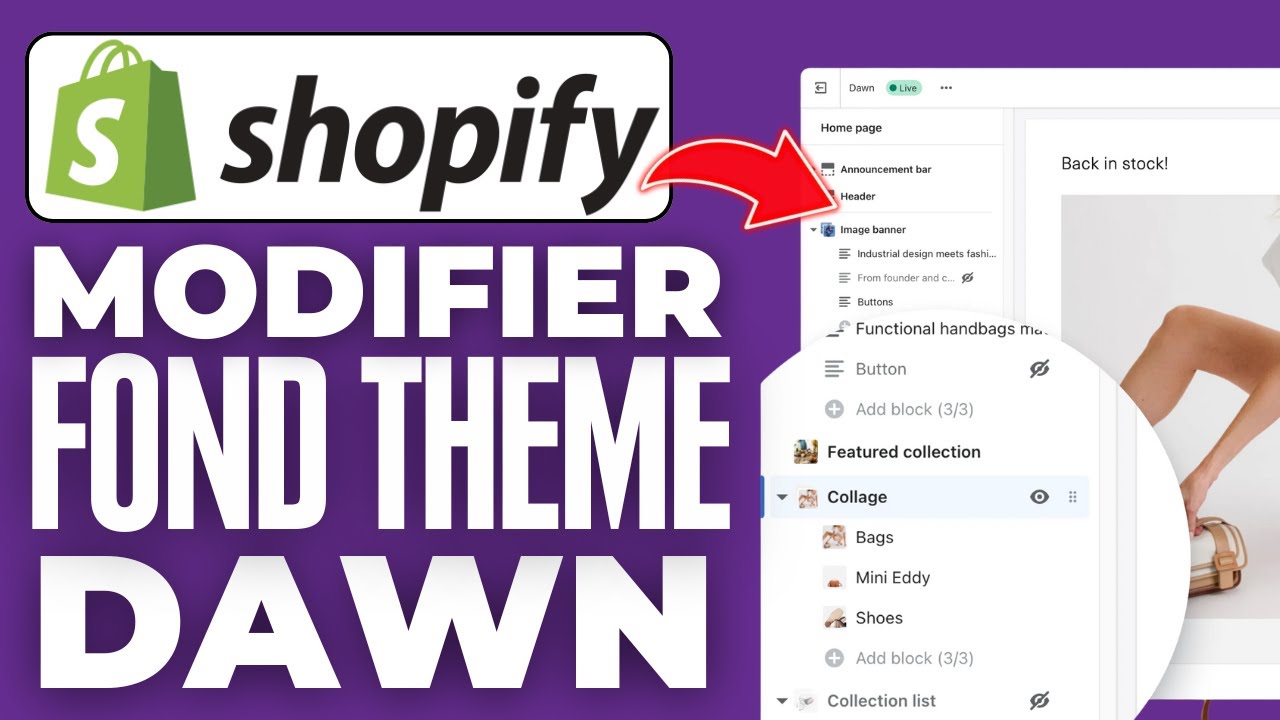 Comment Modifier Le Fond De Son Shop Theme Dawn Shopify (2025) - YouTube
