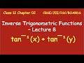 Properties of Inverse Trigonometric Functions INVERSE TRIG FUNCTIONS  NCERT Ch-2 CLASS 12th - PART 5