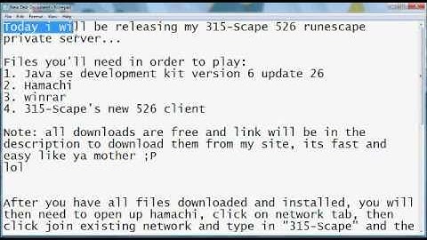 315-Scape runescape private server client